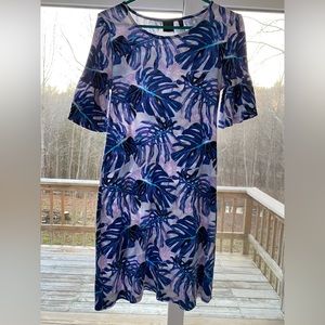 Cotton dress, Rafaela, size small, tropical print
